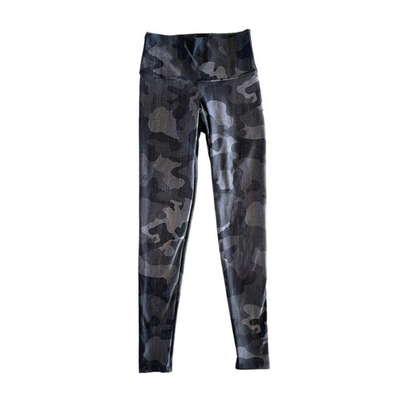 Venor Gray Camo Leggings Full Length Size 1-Extra Small Made In USA $98 - Picture 1 of 5